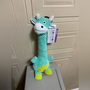 Brand New Patchwork Snuggler Dog Toy With Squeaker 14”